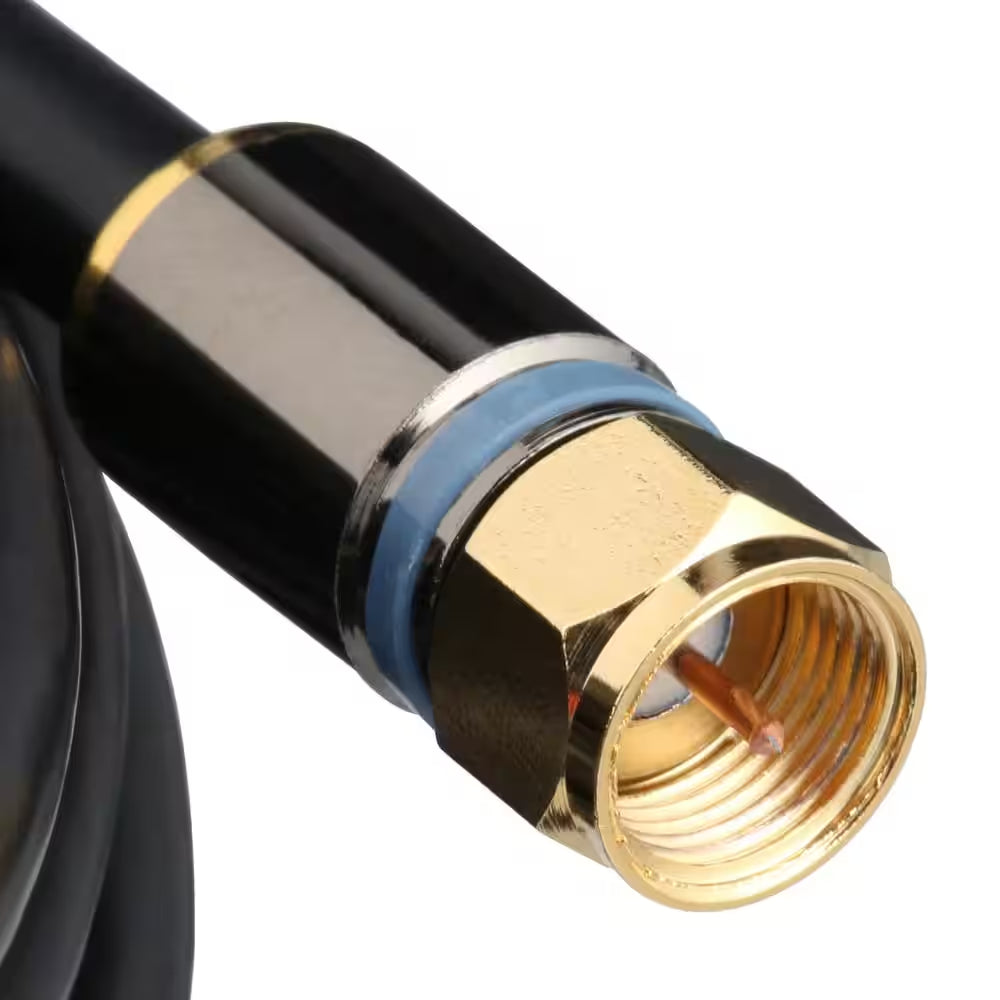 15 Ft. RG-6 Coaxial Cable - Black
