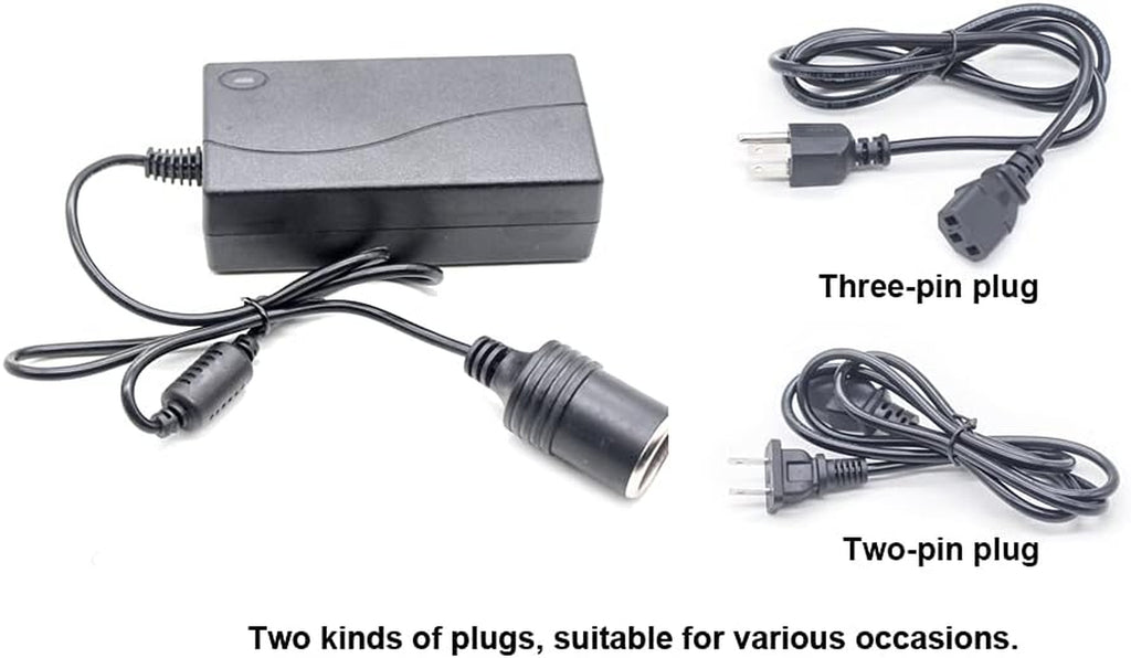 AC to DC Converter 5A 60W Car Cigarette Lighter Socket 110-240V to 12V AC/DC Power Adapter (Power Supply Adapter)