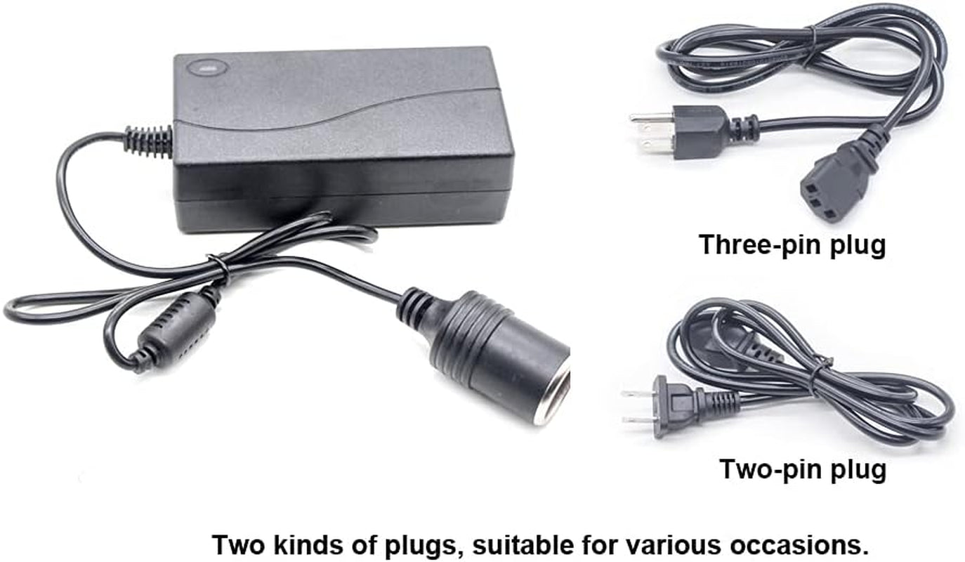 AC to DC Converter 5A 60W Car Cigarette Lighter Socket 110-240V to 12V AC/DC Power Adapter (Power Supply Adapter)