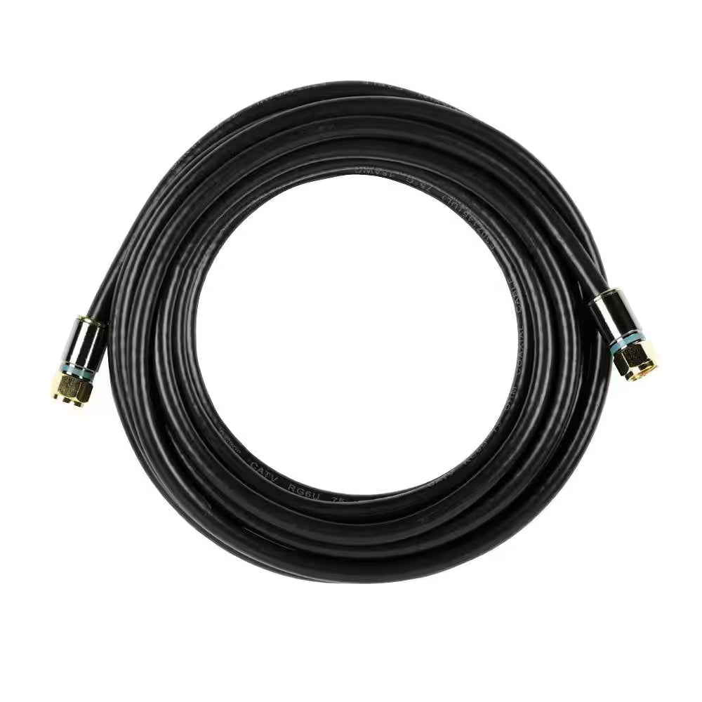 15 Ft. RG-6 Coaxial Cable - Black