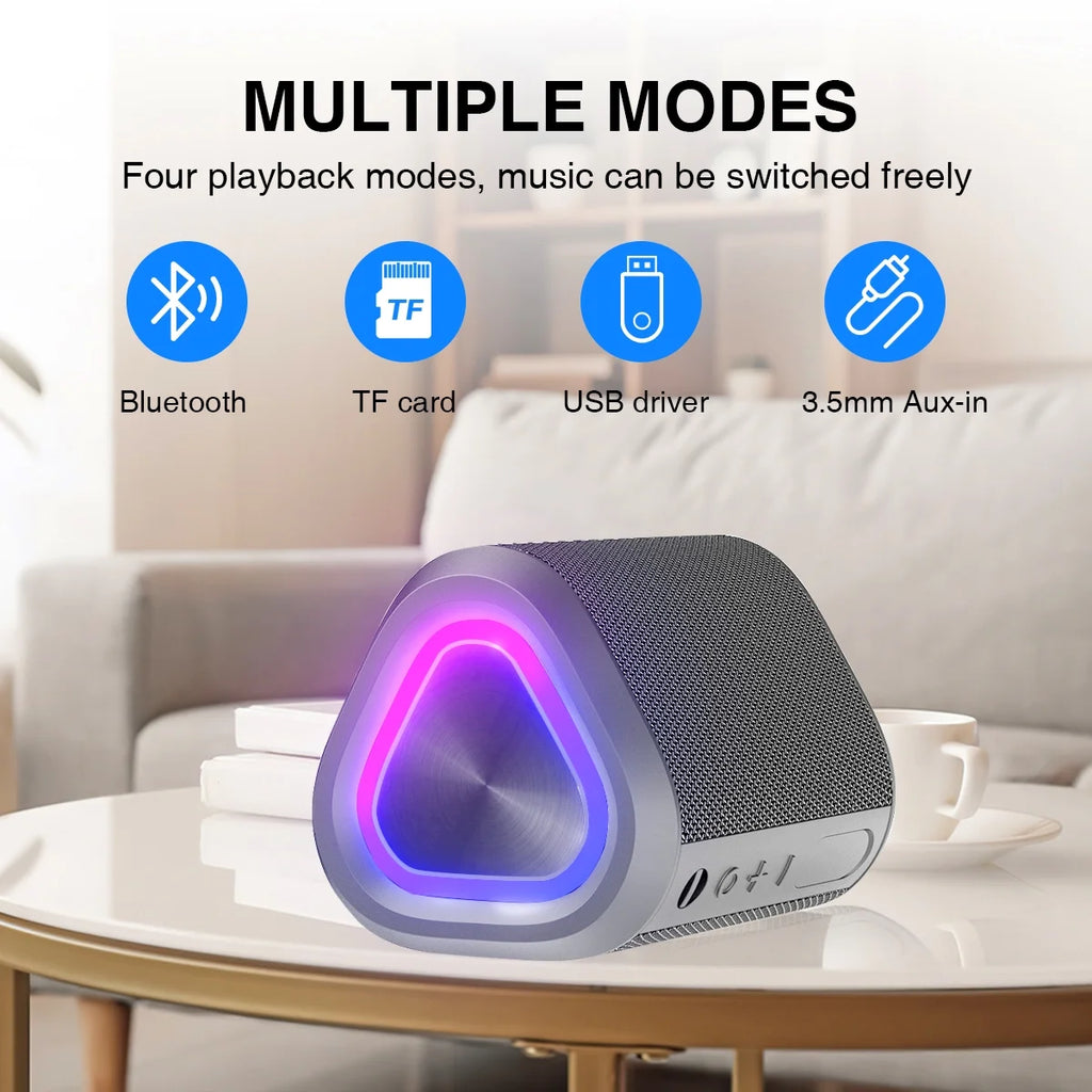 Bluetooth Speaker, 24H Playtime Portable Wireless Bluetooth 5.0 Speaker with Stereo Bass, up to 100 Ft Bluetooth Range, IPX7 Waterproof Mini Bluetooth Speaker