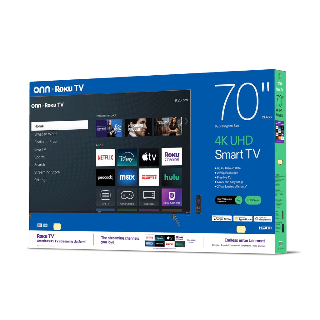 70” Class 4K UHD Roku Smart Television, 100012588